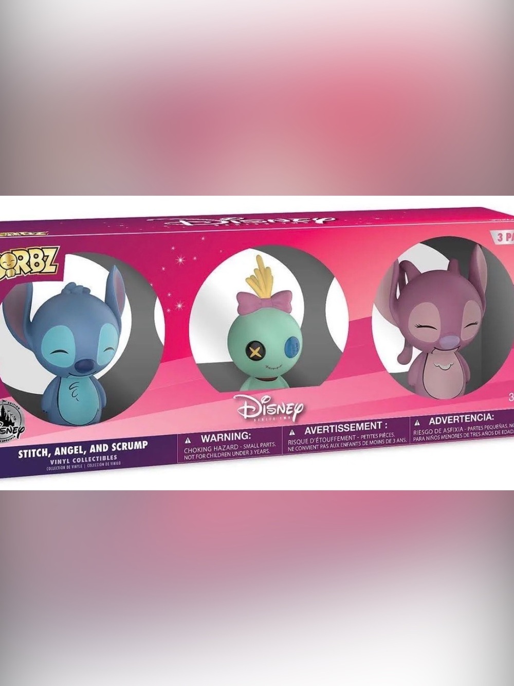 Special Edition Disney Dorbz Stitch, Angel & Scrump Vinyl Figure 3-Pack